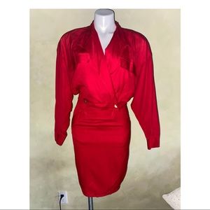 La Belle Vintage Red Suit